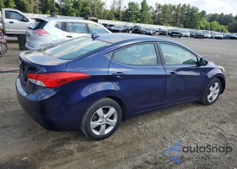 2013 Hyundai Elantra Gls z USA, uszkodzony, nr VIN 5NPDH4AE2DH231101